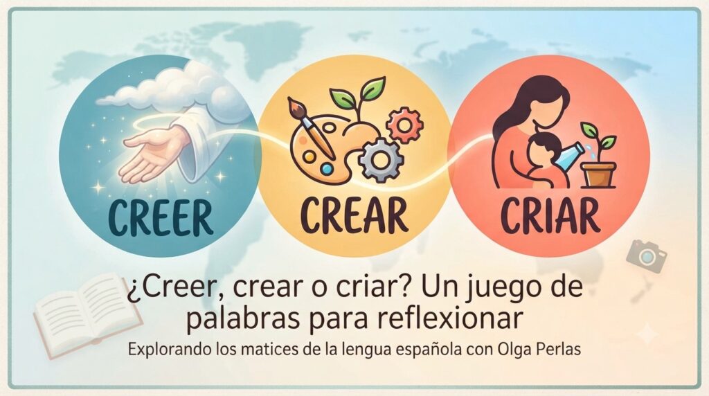 CREER, CREAR y CRIAR
